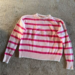 Pink Striped Women's Sweater